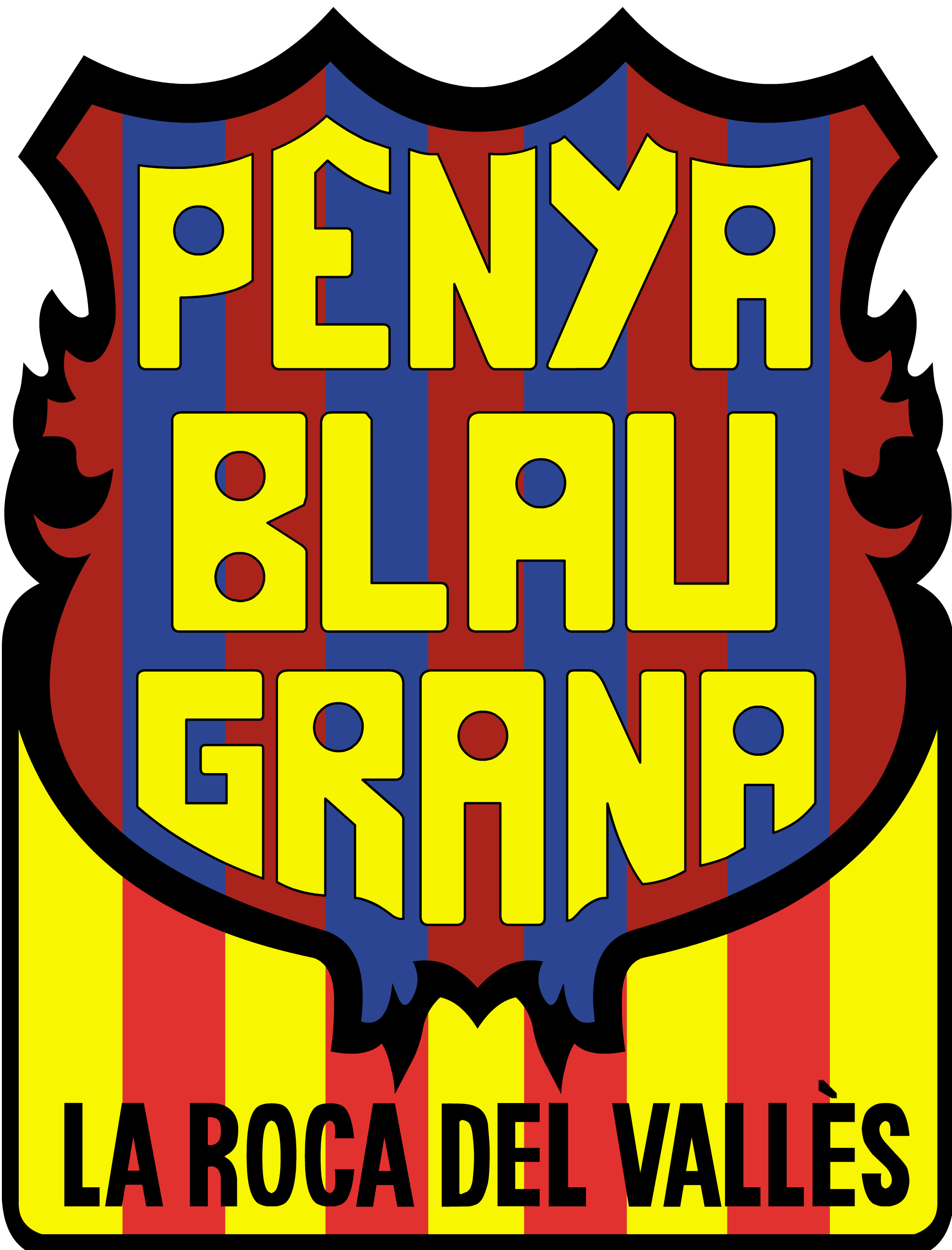 Escut Penya Blaugrana La Roca del Vallès